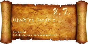 Ujvári Teréz névjegykártya