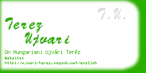 terez ujvari business card